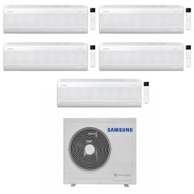 Samsung Climatizzatore Penta Split Windfree Avant S2 7+7+7+9+12 BTU con AJ100TXJ5KG/EU Inverter R-32 Wi-Fi Classe A++