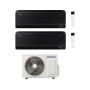 Samsung Climatizzatore Dual Split Windfree Black 7+9 BTU con AJ050TXJ2KG/EU Inverter R-32 Wi-Fi Classe A+++
