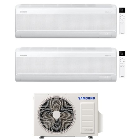 Samsung Climatizzatore Dual Split Windfree Avant S2 7+18 BTU con AJ050TXJ2KG/EU Inverter R-32 Wi-Fi Classe A+++