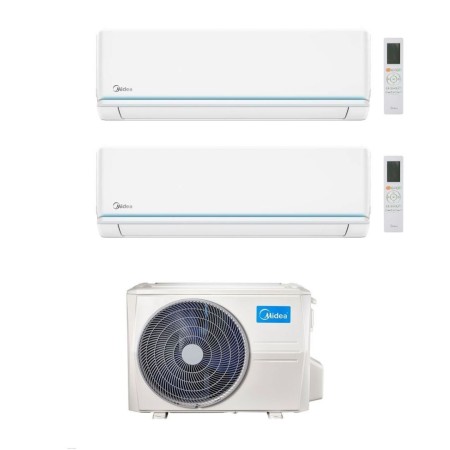 Midea Climatizzatore Dual Split serie Evolution 12+18 con M4O-36FN8-Q Inverter R 32 Wi-Fi Classe A++