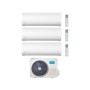Midea Climatizzatore Trial Split serie Xtreme Pro 9+12+12 con M3OA-27HFN8-Q Inverter R 32 Wi-Fi Classe A++