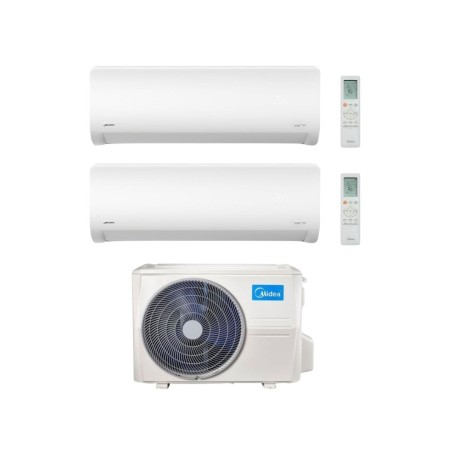 Midea Climatizzatore Dual Split serie Xtreme Pro Green 18+24 con M5OE-42HFN8-Q Inverter R 32 Wi-Fi Classe A++
