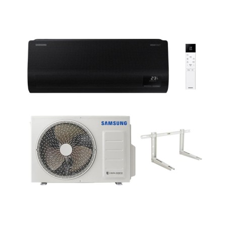 Samsung Climatizzatore Monosplit Windfree Black 7000 BTU AR70F07C1ABNEU Inverter R-32 Wi-Fi Classe A+++ con Staffa