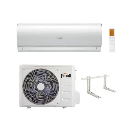 Ferroli Climatizzatore Monosplit Serie Ambra S 12000 btu Inverter R-32 Wi-Fi Classe A++ con Staffa