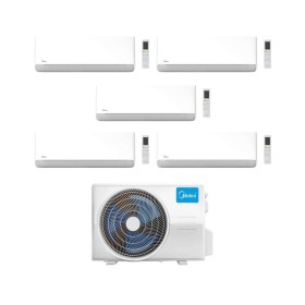 Midea Climatizzatore Penta Split serie Breezeless E 9+9+12+12+12 con M5OE-42HFN8-Q Inverter R 32 Wi-Fi Classe A++