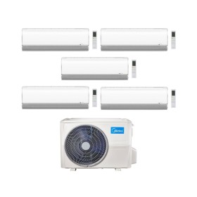 Midea Climatizzatore Penta Split serie BreezeleSS+ 9+9+12+12+12 con M5OE-42HFN8-Q Inverter R 32 Wi-Fi Classe A++