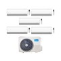 Midea Climatizzatore Penta Split serie BreezeleSS+ 9+9+12+12+12 con M5OE-42HFN8-Q Inverter R 32 Wi-Fi Classe A++