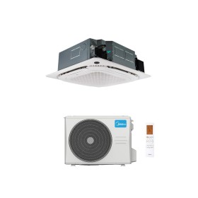 Midea Climatizzatore Monosplit a Cassetta Slim 4 Vie 48000 Btu Trifase MCD2-48HRFNX(GA)+MOX630U-48HFN8-R(GA) R32 WiFi Opt. A++