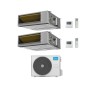 Midea Climatizzatore Canalizzato Dual Split serie A7 MTJ 9+18 con M2OE-18HFN8-Q Inverter R 32 Wi-Fi Optional Classe A++