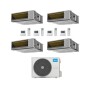 Midea Climatizzatore Canalizzato Quadri Split serie A7 MTJ 9+9+9+18 con M4O-36FN8-Q Inverter R 32 Wi-Fi Optional Classe A++