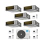Midea Climatizzatore Canalizzato Penta Split serie A7 MTJ 9+9+9+9+12 con M5OE-42HFN8-Q Inverter R 32 Wi-Fi Optional Classe A++