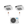 Midea Climatizzatore a Cassetta 4 Vie Dual Split MCA4U 12+12 con M3OG-21HFN8-Q Inverter R 32 Wi-Fi Optional Classe A++