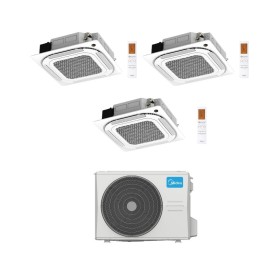 Midea Climatizzatore a Cassetta 4 Vie Trial Split MCA4U 9+18+18 con M4O-36FN8-Q Inverter R 32 Wi-Fi Optional Classe A++