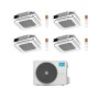 Midea Climatizzatore a Cassetta 4 Vie Quadri Split MCA4U 9+12+12+18 con M4O-36FN8-Q Inverter R 32 Wi-Fi Optional Classe A++