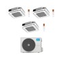 Midea Climatizzatore a Cassetta 4 Vie Trial Split MCA4U 12+12+12 con M5OE-42HFN8-Q Inverter R 32 Wi-Fi Optional Classe A++