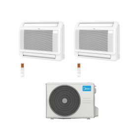 Midea Climatizzatore Console Dual Split MFA2U 18+18 con M5OE-42HFN8-Q Inverter R 32 Wi-Fi Optional Classe A++