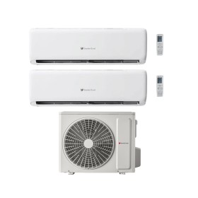 Hermann Saunier Duval Climatizzatore Dual Split VivAir Lite 12+12 Btu con SDH1-070MNA3O Inverter R-32 WiFi Classe A