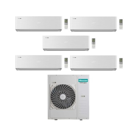 Hisense Climatizzatore Energy Pro X Penta Split 9+9+12+12+12 con 5AMW125U4RTA Inverter Wi-Fi R-32 Classe A++