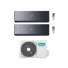 Hisense Climatizzatore Energy Pro X Black Dual Split 9+9 con 2AMW52U4RXC Inverter Wi-Fi R-32 Classe A++