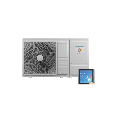 Hisense Pompa di Calore Monoblocco Hi-Therma AHZ-044HCDS1 4,4 kW Aria-Acqua R-32 Wifi Optional Classe A+++ Comando Incluso