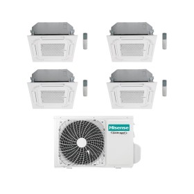 Hisense Climatizzatore a Cassetta 4 Vie Quadri Split ACT 12+12+12+12 con 5AMW105U4RQC Inverter R32 Wi-Fi Optional Classe A++