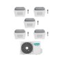 Hisense Climatizzatore a Cassetta 4 Vie Penta Split ACT 9+9+9+9+12 con 5AMW105U4RQC Inverter R32 Wi-Fi Optional Classe A++
