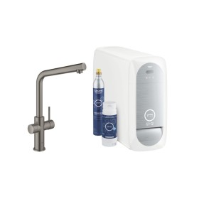 Grohe Blue Home Rubinetto Multifunzione Bocca L WiFi Grigio Antracite Spazzolato Acqua Filtrata Naturale Frizzante - 31454AL1