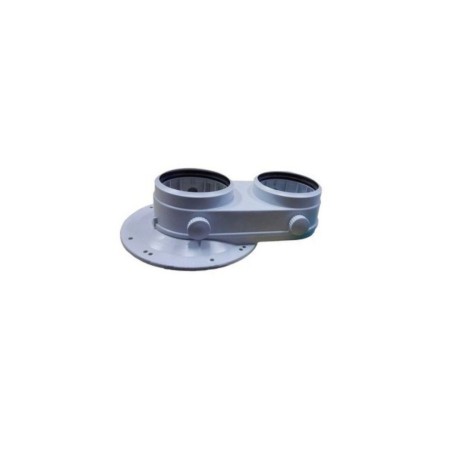 Vaillant Adattatore Kit Scarico Fumi Sdoppiato 80/80 mm a Baionetta 0020147470