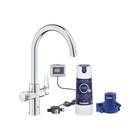 Grohe Blue Pure Baucurve Rubinetto Multifunzione Bocca C Girevole 150° Cromo con Filtro Taglia S per Acqua Filtrata - 30581000