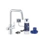 Grohe Blue Pure Eurosmart Rubinetto Multifunzione Bocca U Girevole 150° Cromo con Filtro Taglia S per Acqua Filtrata - 30584000