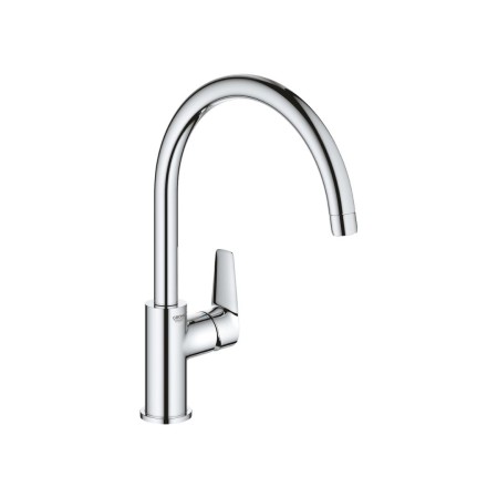 Grohe Bauedge Miscelatore Rubinetto Bocca Alta C Girevole 360° Monocomando StarLight Cromo in Metallo per Lavello - 31367001