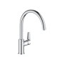 Grohe Bauedge Miscelatore Rubinetto Bocca Alta C Girevole 360° Monocomando StarLight Cromo in Metallo per Lavello - 31367001