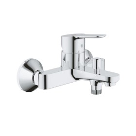 Grohe Bauedge Miscelatore Rubinetto Monocomando StarLight Cromo in Metallo per Vasca Doccia con Deviatore Automatico - 23334000