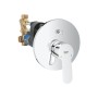 Grohe Bauedge Miscelatore Monocomando da Incasso StarLight Cromo in Metallo per Vasca Doccia con Deviatore Automatico - 29079000