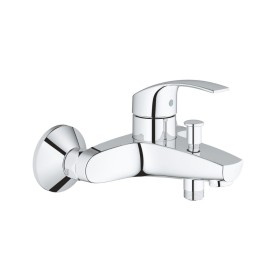 Grohe Eurosmart Miscelatore Rubinetto Monocomando StarLight Cromo Metallo per Vasca Doccia con Deviatore Automatico - 33300002