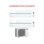Mitsubishi Climatizzatore Dual Split Kirigamine MSZ-LN Bianco 9+12 con MXZ-2F42VF4 Inverter R-32 Wi-Fi Classe A+++