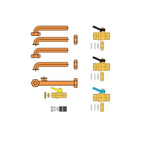 Ferroli Kit Collegamento Attacchi Rubinetto 012048W0