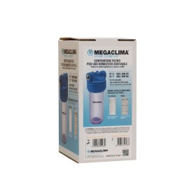 Megaclima By Euroacque Contenitore in Plastica Vuoto per Filtro 7" - 2 Vie con Attacchi 3/4″ Femmina - CFP00729QPR