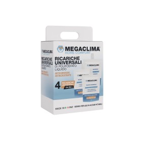 Megaclima Ricarica di Polifosfato Liquido per Pompa Dosaggio Confezione da 4 Ricariche Universali - by Euroacque