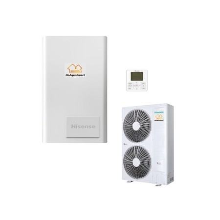 Hisense Pompa di Calore Splittate Hi-Aquasmart Biventola 10 kW Aria-Acqua R-410 Classe A+++