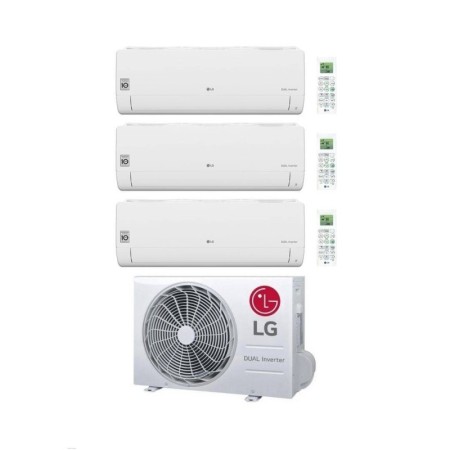 LG Climatizzatore TrialSplit Libero Smart 7+7+12 con MU3R21.U23 Inverter R-32 Wi-Fi Classe A++