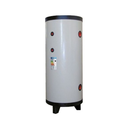 Cordivari Volano Termico Caldo-Freddo BS per Impianti 100L Acciaio al Carbonio Verniciato- Aria-Acqua, 4 Connessioni