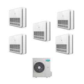 Hisense Climatizzatore a Console Penta Split AKT 9+9+9+9+12 con 5AMW105U4RQC Inverter R32 Wi-Fi Optional Classe A++