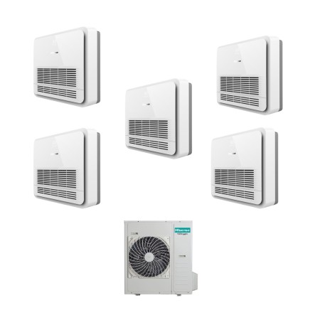 Hisense Climatizzatore a Console Penta Split AKT 9+9+9+9+12 con 5AMW105U4RQC Inverter R32 Wi-Fi Optional Classe A++