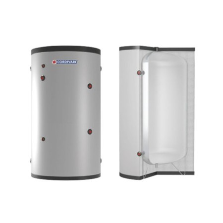 Cordivari Vaso Inerziale WC-Coibentazione Morbida 500L Classe C In Acciaio Rivestito Polywarm