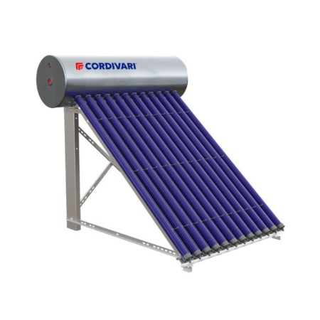 Cordivari Sistema Solare Sottovouoto Favignana Low 150 L 2,20 mq con Struttura Tetto Piano + Liquido Solare