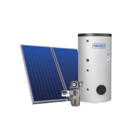 Cordivari Sistema Solare Eco Basic B2 a Circolazione Forzata 300 L 5,00 mq con Stuttura per Tetto Piano