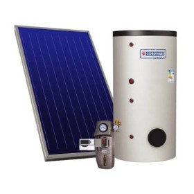 Cordivari Sistema Solare Eco Basic B2 a Circolazione Forzata 200 L 2,50 mq con Stuttura per Tetto a Falda