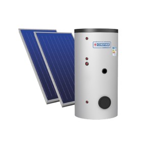 Cordivari Sistema Solare Bolly B2 XL a Circolazione Forzata 300L 5,00 mq con Stuttura per Tetto Piano + Liquido solare