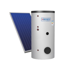 Cordivari Sistema Solare Bolly B2 XL a Circolazione Forzata 200 L 2,50 mq con Stuttura per Tetto Piano + Liquido solare